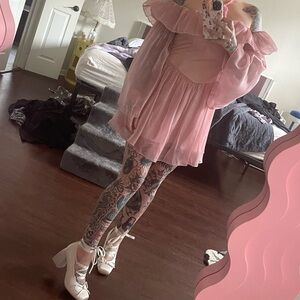 Off-shoulder Solid Corset Ruffle Mini Dress